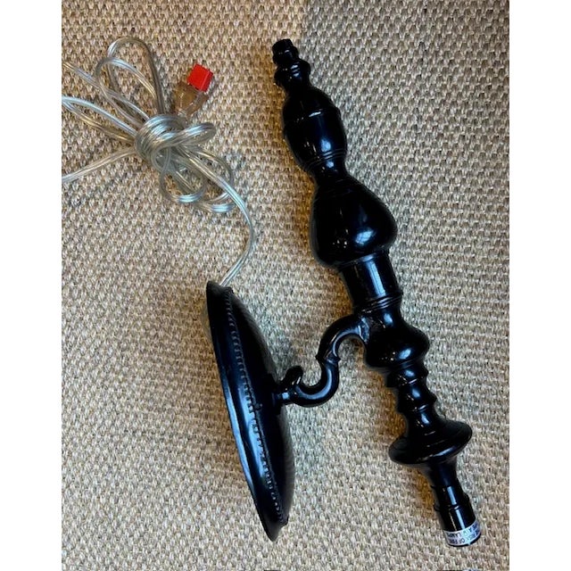 2000 - 2009 Black Luminaire Wall Sconce For Sale - Image 5 of 6