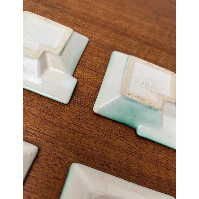 Mid-Century Ceramic Stacking Ashtrays with Wooden Boxes, 1960s, Set of 5 For Sale - Image 13 of 18