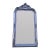 1960s French Louis XVI Silver Wood Floor Mirror For Sale