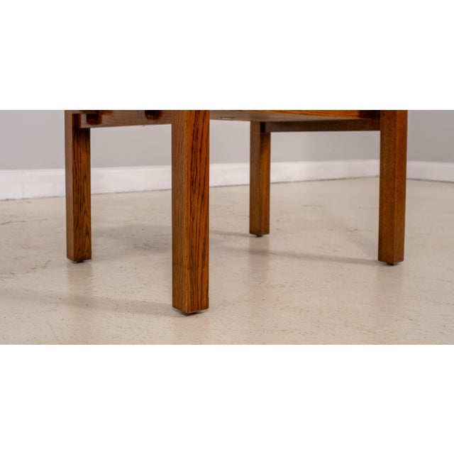 Wood Stickley Mission Oak Tile-Top End Table For Sale - Image 7 of 15
