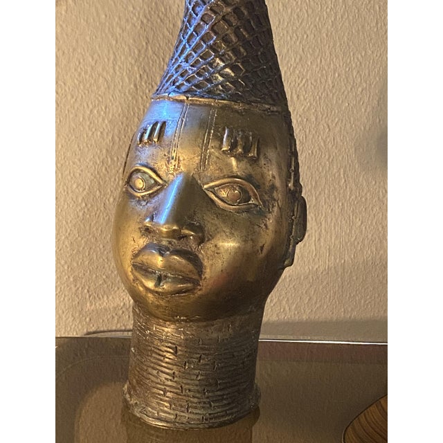 Antique Yoruba Ife Bronze Bust from a Museum Collection, Nigeria (Kotalla TL Analysis) For Sale - Image 5 of 18