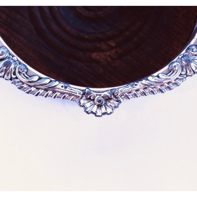 Late 19th Century Pair of Large Antique English Silver on Copper Gadrooned Wine Coasters For Sale - Image 5 of 10