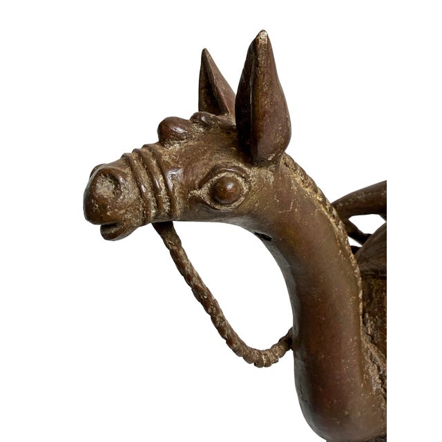Old Vintage African Bronze Dogon Camel Rider Sculpture Mali For Sale In Los Angeles - Image 6 of 11