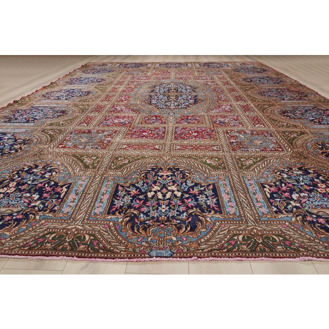 Vintage Persian Lavar Kerman Rug, 11'03 X 16'11 For Sale - Image 9 of 10