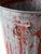 Antique Galvanized Utility Can With Red Paint For Sale - Image 14 of 17