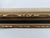 Mid 20th Century Large Vintage Carved Wood Picture Frame in Gold & Deep Blue With Cream Linen Liner For Sale - Image 5 of 15