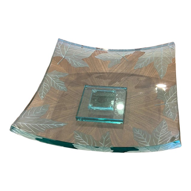 1990s Stephen Schlanser Signed Art Glass Bowl For Sale