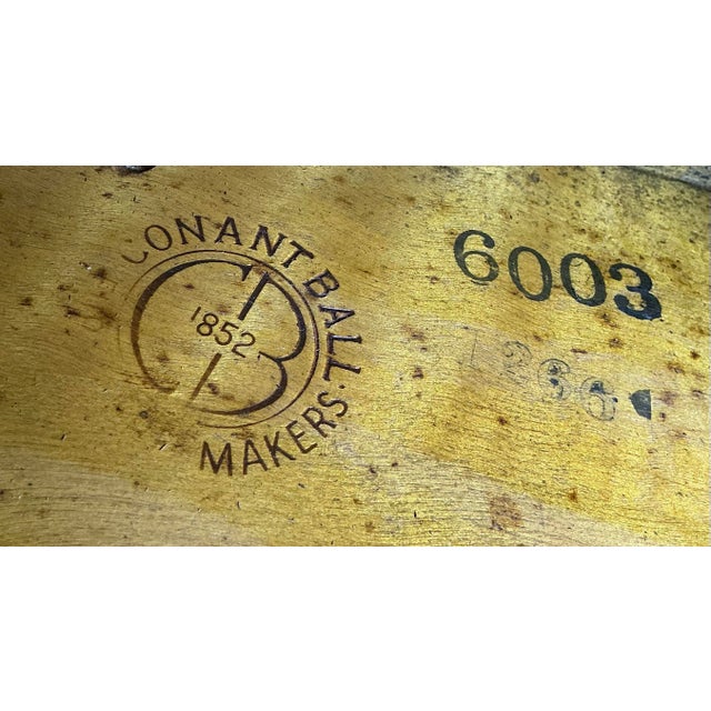 Conant Ball Dining Farm Table Drop Leaf Gate Leg Folding Solid Maple, Circa 1960’s For Sale - Image 12 of 12