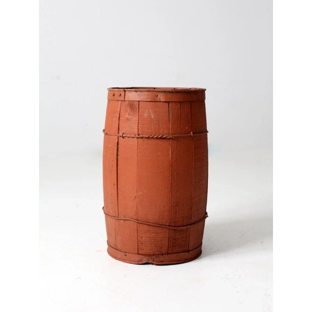 Antique Red Barrel For Sale - Image 6 of 13