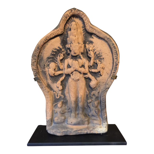 Buddhist Clay Tsa-Tsa of Avalokitesvara For Sale