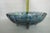 Indiana Carnival Glass Harvest Grape Blue Oval Center Fruit Bowl For Sale In Miami - Image 6 of 11