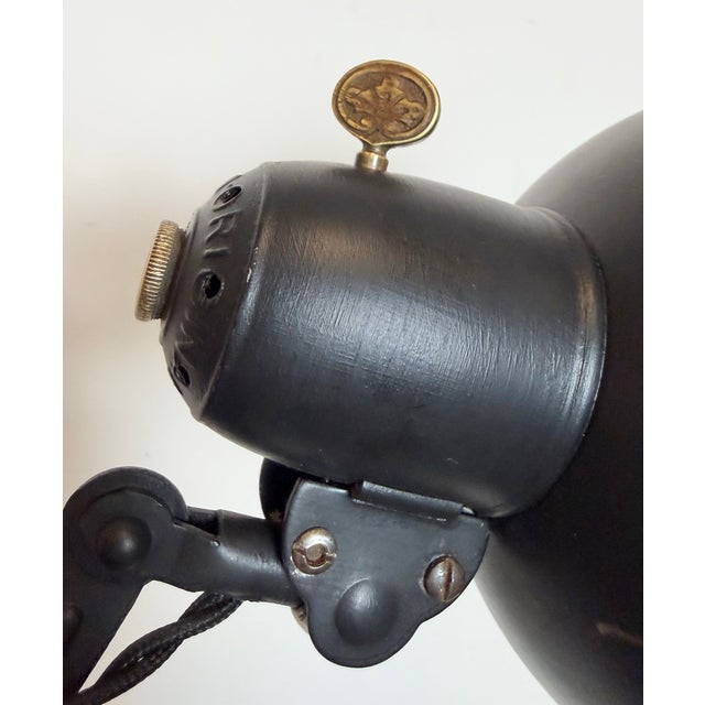 Bauhaus Industrial Black Scissor Wall Lamp from Christian Dell, 1930s For Sale - Image 14 of 18