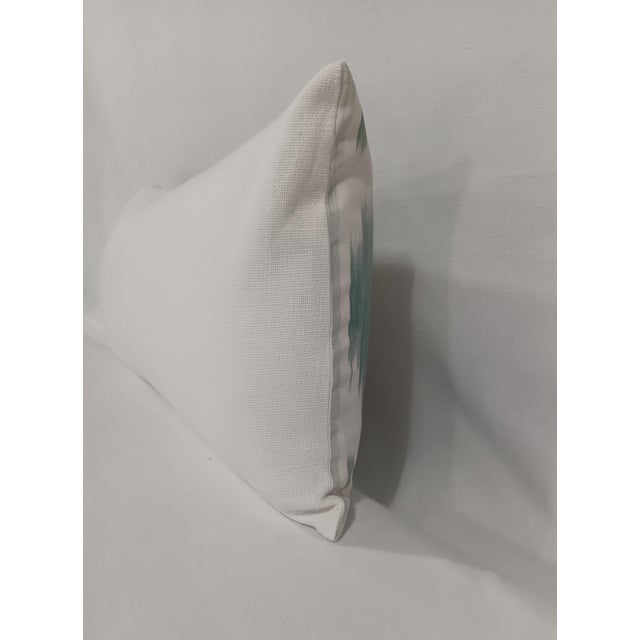 Abstract Pierre Frey "Toile De Nantes", Herbe Down Filled Pillow For Sale - Image 3 of 7