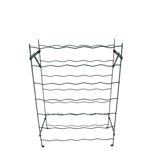 Postmodern Late 20th Century Freestanding Wire Work 35 Bottle Wine Rack For Sale - Image 3 of 6