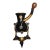 Antique English Cast Iron Coffee Grinder For Sale