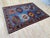 5x7 Ft. Blue Karachov Kazak Design Handknotted Wool Rug For Sale - Image 4 of 10