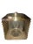 Vintage Firenze lidded Italian ice bucket made from brass and lucite. Firenze sticker still in place