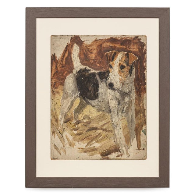 Frederick Thomas Daws, Antique Jack Russell Terrier, Oil on Canvas, 1920, Framed For Sale - Image 12 of 12