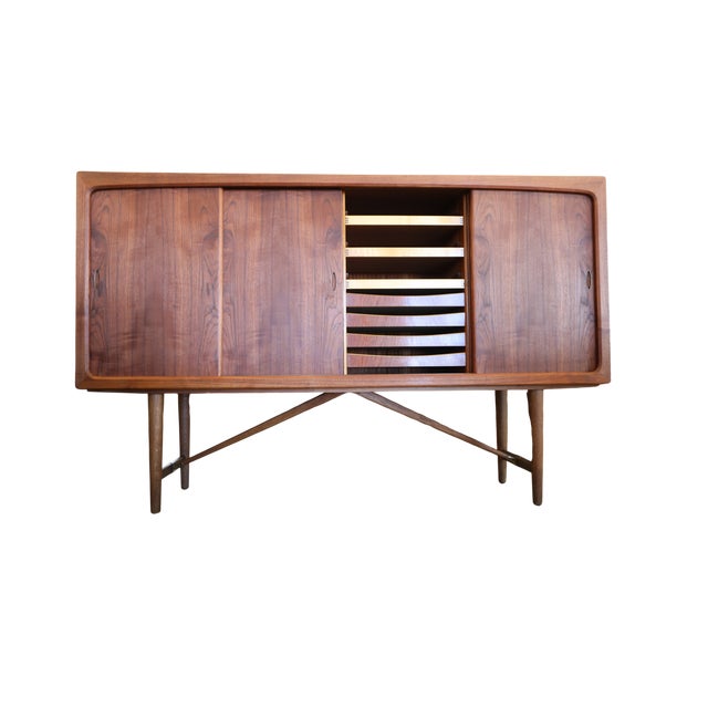 Danish Teak Sideboard with Sliding Doors, 1960s For Sale - Image 14 of 18