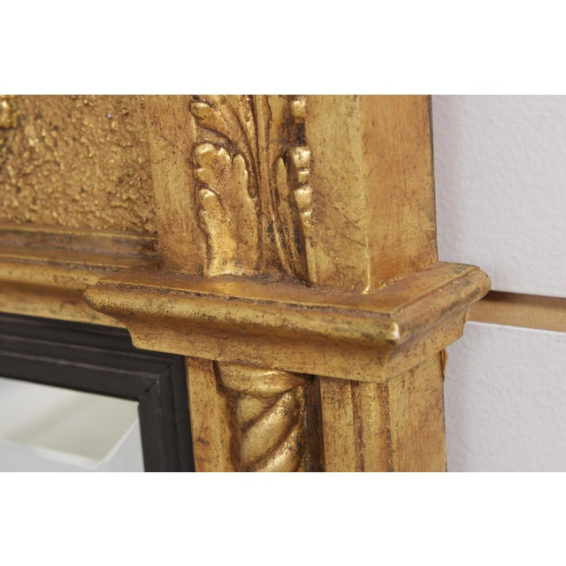 Friedman Brothers Gold Framed Urn & Flower Carved Trumeau Mirror For Sale - Image 10 of 16