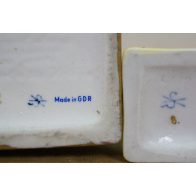 Ceramic Antique German Scheibe Alsbach Kister KPM Napoleon Porcelain Figurines 6" & 10" For Sale - Image 7 of 13