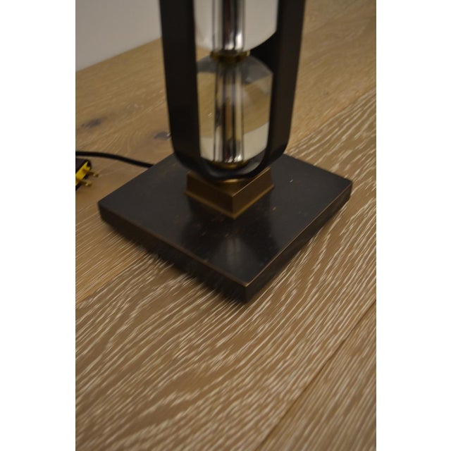 Visual Comfort Thomas Obrien for Visual Comfort Stacked Crystal Lamp For Sale - Image 4 of 5