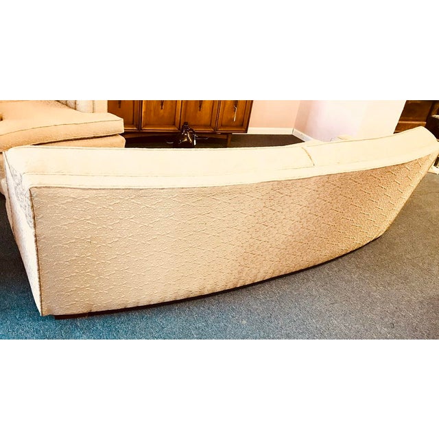 1940s MidCentury Modern Davenport Curved Sofa Chairish