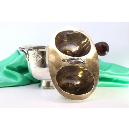 Silver Chafing Dish with Two Tanks For Sale - Image 5 of 8