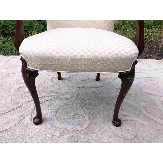 Vintage Southwood Carved Mahogany Queen Anne Style Accent Chair Chairish
