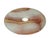 9.75" Natural White Brown Onyx Stone Round Fengshui Home Decor Display For Sale - Image 13 of 16