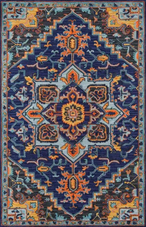 Ibiza Navy Hand Tufted Area Rug 2' X 3'