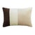 Contemporary Triple Cushion in Velvet Brown and White Beige from Lo Decor For Sale - Image 3 of 3
