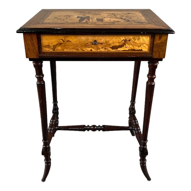 Napoleon III Inlaid Dressing Table For Sale