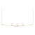 Larose Guyon Aged Brass Light Fixture For Sale