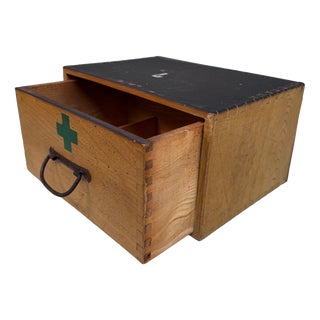 Japanese Kusuri-Bako Apothecary Box with Drawer, 1970s For Sale