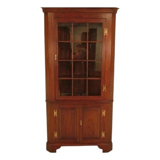 Henkel Harris 12 Pane Mahogany Corner Cabinet For Sale
