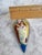 Blue Hand-Painted Li Bien Angel Ornament With Gold & Blue Accents in Gift Box For Sale - Image 8 of 11