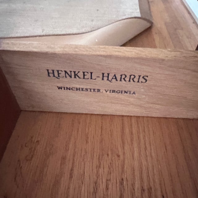 Wood 1970s Henkel Harris Drop Side Table For Sale - Image 7 of 10