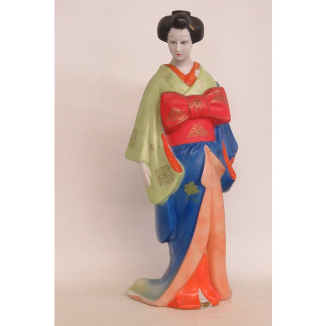 House of Koshu Porcelain Geisha Figurine Empty Sake Decanter Made in Japan 5049b For Sale - Image 15 of 17