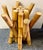 Boho Chic Sculptural Gathered "Elephant Bamboo" Dining Table Base For Sale - Image 3 of 7