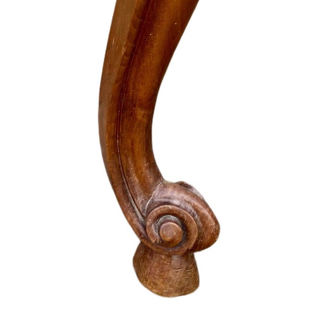 Brown Louis XV Style Desk with Drawers, 1950s For Sale - Image 8 of 9