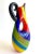 Royal Blue Vintage 1980's Postmodern Italian Murano Art Glass Fused Multicolor Stripe Sculptural Pitcher Vase For Sale - Image 8 of 13