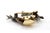 Gold and Silver Brooch with Birds at the Water Trough, Diamond Chips and Calibrated Rubies For Sale - Image 5 of 8