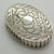 Vintage Italian Handmade Oval Silver Pill Snuff Trinket Box, 1950s For Sale - Image 3 of 11