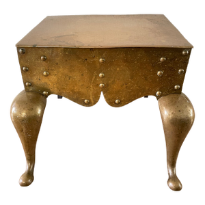 19th Century English Victorian Brass Fireplace Footman