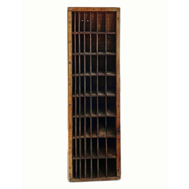 Storage Cubbies Vintage Triangular Wooden For Sale - Image 4 of 8