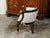 Mid 20th Century Italian Midcentury Horn Tub Chair with Gilt Rams' Heads and New Upholstery For Sale - Image 10 of 11
