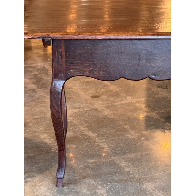 Brown 19th Century French Oak Side Table For Sale - Image 8 of 12