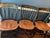 1970s L Hitchcock Cloverleaf Table and 8 Chairs and Two Leaves For Sale - Image 12 of 15
