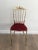 Red Brass and Red Velvet Chiavari Chair, circa 1940 For Sale - Image 8 of 13